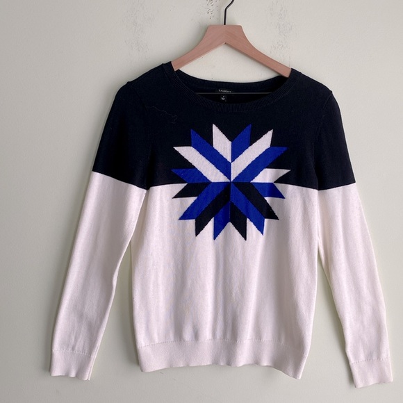 Talbots Thermolite Wool Blend Star Sweater - Picture 2 of 6